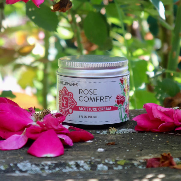 Rose Comfrey Moisture Cream - 2 oz – Four Elements Herbals