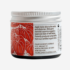 Wild Yam Balancing Cream - 2 oz - Four Elements Herbals