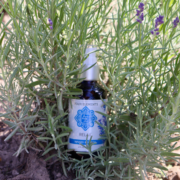 Relax Body Oil - 4 oz - Four Elements Herbals