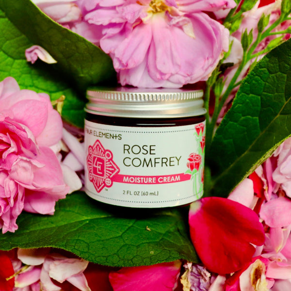 Rose Comfrey Moisture Cream - 2 oz - Four Elements Herbals