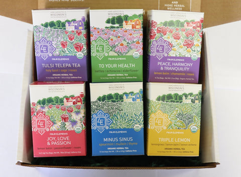 Tea Bundle - Pack of 6 Tea Boxes - Four Elements Herbals