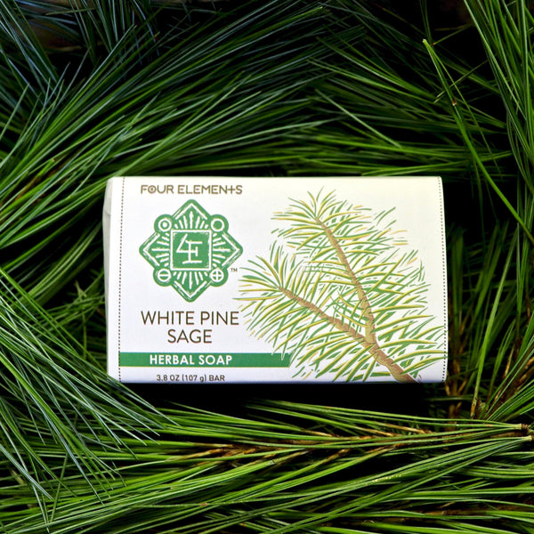 White Pine Sage Soap - 3.8 oz - Four Elements Herbals