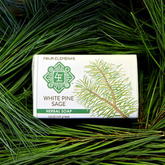 White Pine Sage Soap - 3.8 oz - Four Elements Herbals