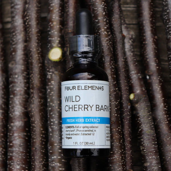 Wild Cherry Bark Tincture - 1 oz - Four Elements Herbals
