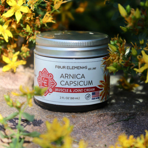 Arnica Capsicum Muscle and Joint Cream - 2 oz - Four Elements Herbals