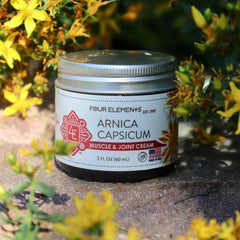Arnica Capsicum Muscle and Joint Cream - 2 oz - Four Elements Herbals