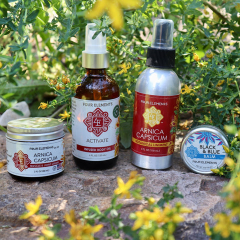 Arnica Capsicum Muscle and Joint Cream - 2 oz - Four Elements Herbals
