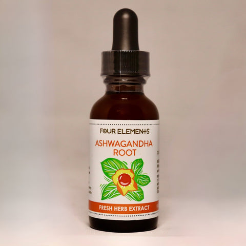 Ashwagandha Root Tincture - 1 oz - Four Elements Herbals