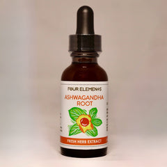 Ashwagandha Root Tincture - 1 oz - Four Elements Herbals