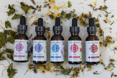 Body Oil Sampler: 5 Infused Body Oils - Four Elements Herbals