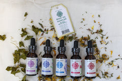 Body Oil Sampler: 5 Infused Body Oils - Four Elements Herbals