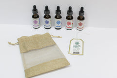 Body Oil Sampler: 5 Infused Body Oils - Four Elements Herbals