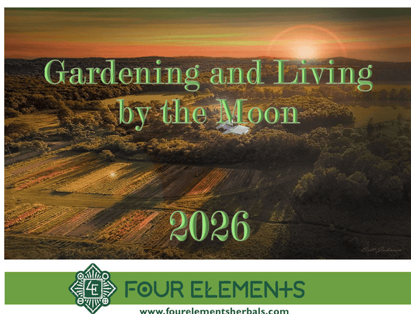 Gardening By The Moon Wall Calendar 2026 - Four Elements Herbals