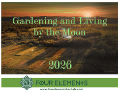 Gardening By The Moon Wall Calendar 2026 - Four Elements Herbals