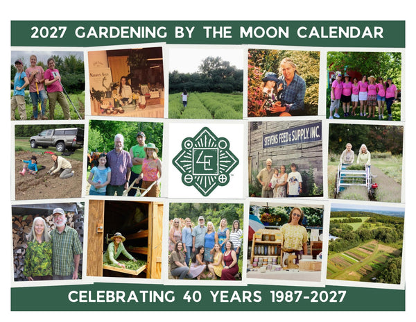 Gardening By The Moon Wall Calendar 2027 - Four Elements Herbals