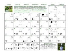 Gardening By The Moon Wall Calendar 2027 - Four Elements Herbals