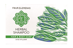 Herbal Shampoo Bar - 3.8 oz - Four Elements Herbals