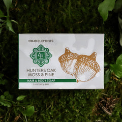 Hunter's Oakmoss & Pine Soap - 3.8 oz - Four Elements Herbals