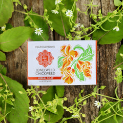 Jewelweed Chickweed Soap - 3.8 oz - Four Elements Herbals