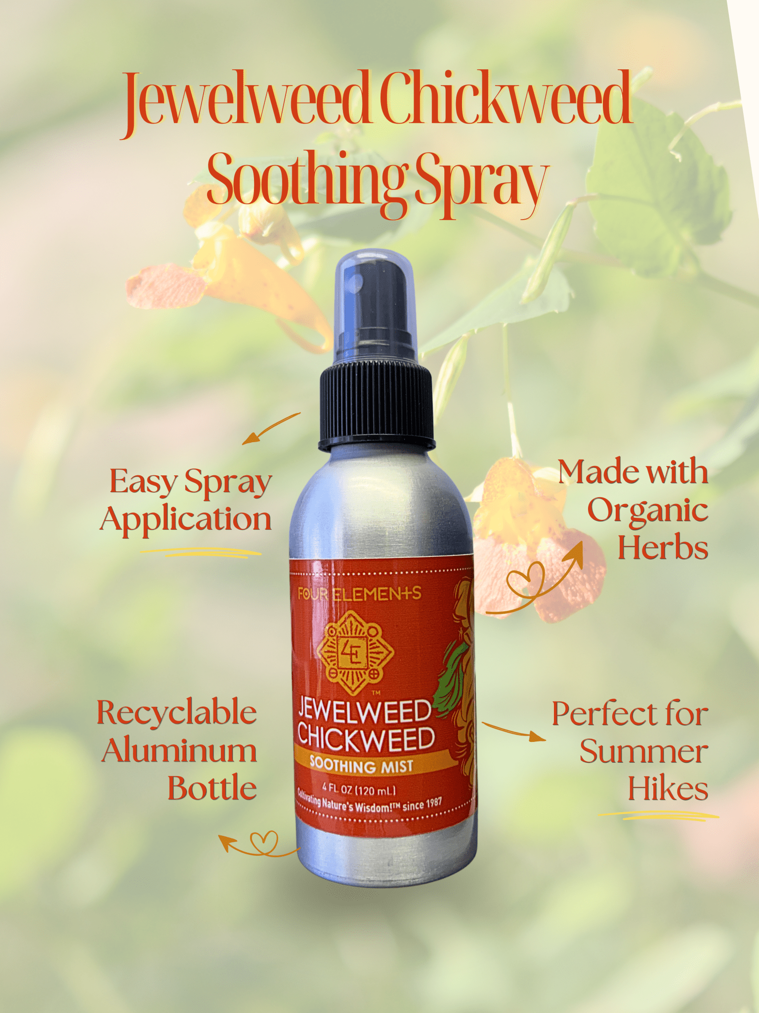 Jewelweed Chickweed Soothing Spray