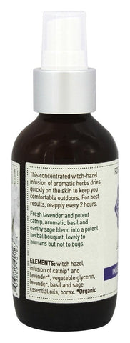 Lavender Catnip Outdoor Body Spray - Four Elements Herbals