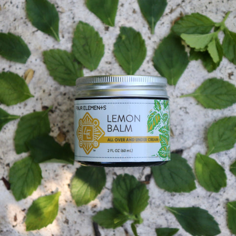 Lemon Balm All Over and Under Cream - 2 oz - Four Elements Herbals