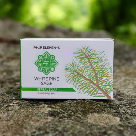 White Pine Sage Soap - 3.8 oz - Four Elements Herbals