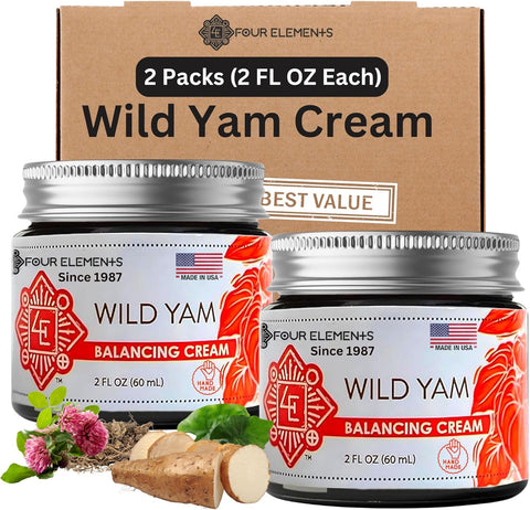 Wild Yam Balancing Cream - 2 Pack - Four Elements Herbals