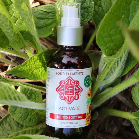 Activate Body Oil - 4 oz - Four Elements Herbals