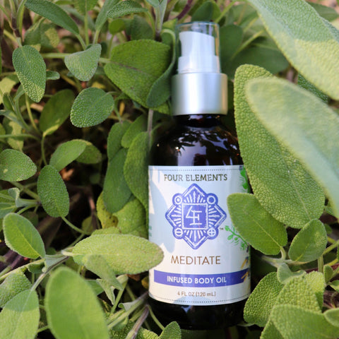 Meditate Body Oil - 4 oz - Four Elements Herbals
