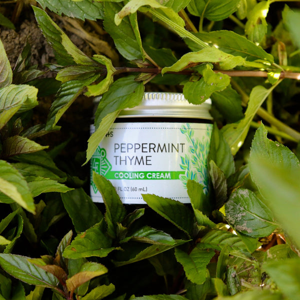 Peppermint Thyme Foot Cream - 2 oz - Four Elements Herbals