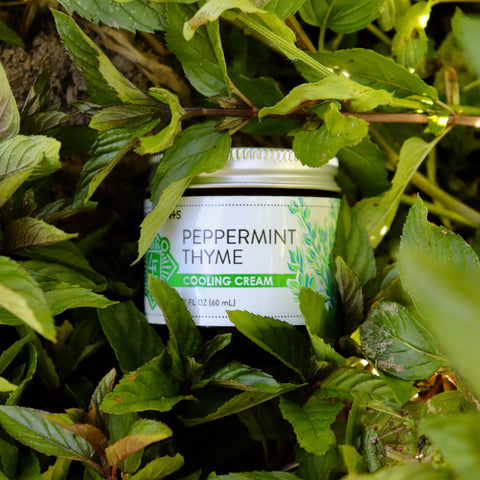 Peppermint Thyme Foot Cream - 2 oz - Four Elements Herbals