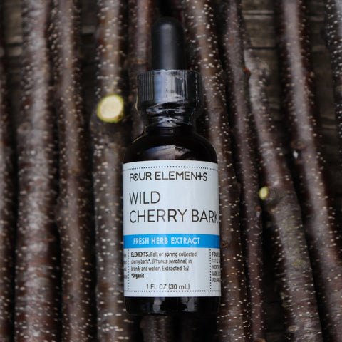 Wild Cherry Bark Tincture - 1 oz - Four Elements Herbals