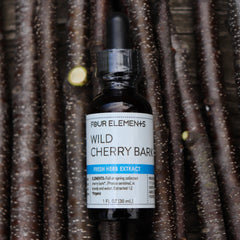 Wild Cherry Bark Tincture - 1 oz - Four Elements Herbals